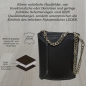 Preview: flevado Herrengeldbörse Brieftasche RFID Schutz Hosenkette Echt Leder Hochformat